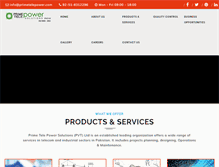 Tablet Screenshot of primetelepower.com